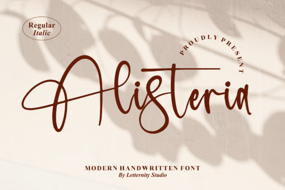 Alisteria: A Luxurious Calligraphy Typeface for Elevated Brand Design