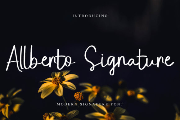 Allberto Signature: A Romantic Font for Business
