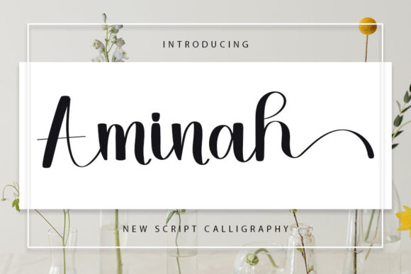 Aminah: A Stylish Handwritten Font for Small Business Branding
