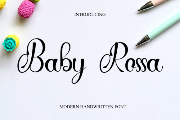 Baby Rossa: A Whimsical Handwritten Font for Crafters & Makers
