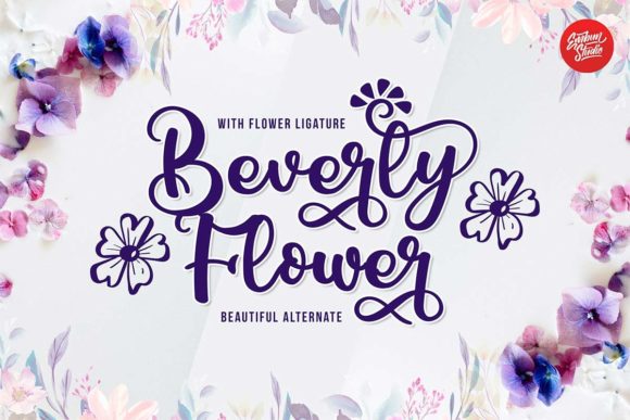 Beverly Flower: A Handwritten Font for Modern Brand Campaigns