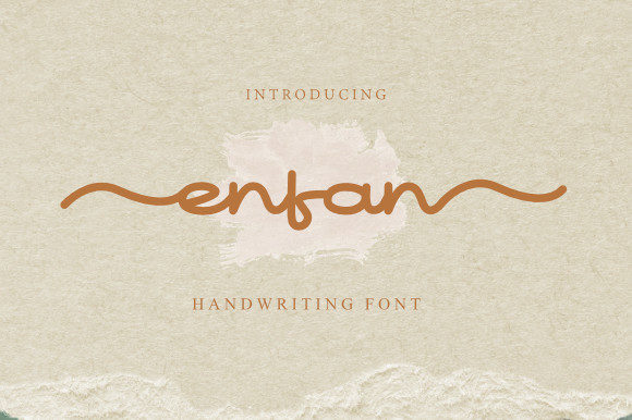 Enfan: A Luxury Script Font for Modern Marketers