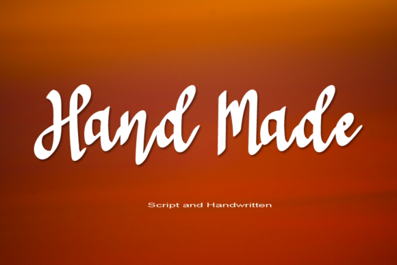 Hand Made: A Romantic Script Typeface for Web Design