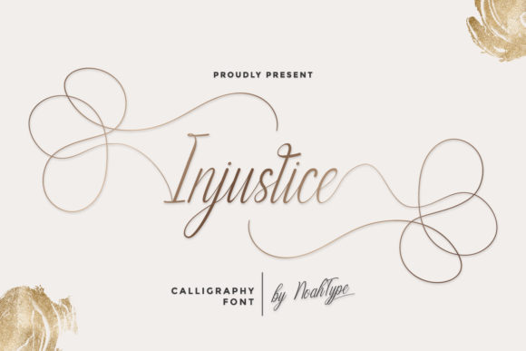 Injustice: The Script Font That Elevates Your Campaign Typography