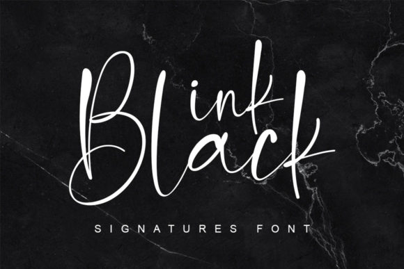 Ink Black: A Delicate Script Font for Web Design