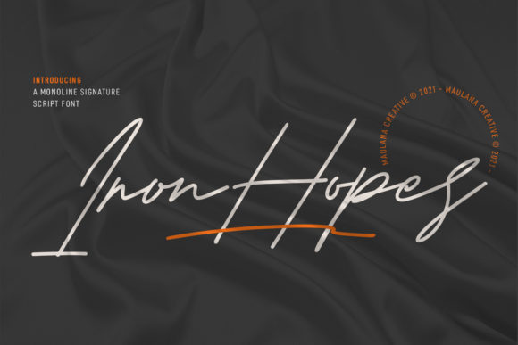 Iron Hopes: A Handwritten Font That Elevates Editorial Design