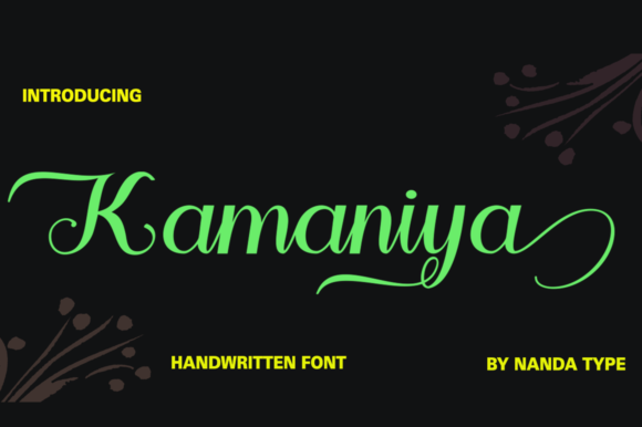 Kamaniya: A Designer’s Take on This Stylish Script