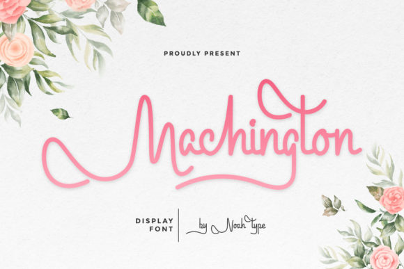 Machington: A Delicate Script Font for Makers