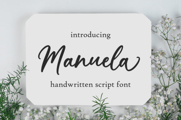 Manuela: An Elegant Script Font for Crafters