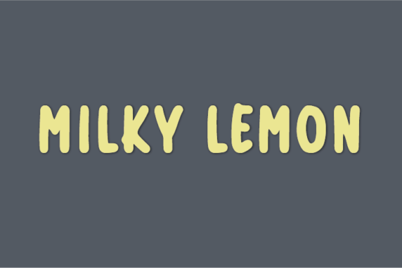 Milky Lemon: A Handwritten Font for Small Business Branding