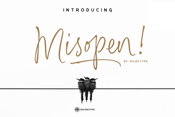 Misopen: A Playful Script Font for Creative Campaigns