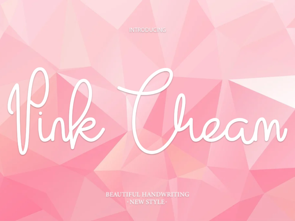 Pink Cream: A Chic Script Font for Modern Editorial Design
