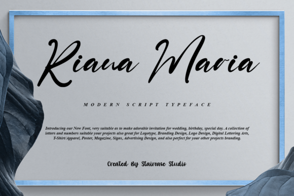 Riana Maria: A Premium Script Font for Campaigns
