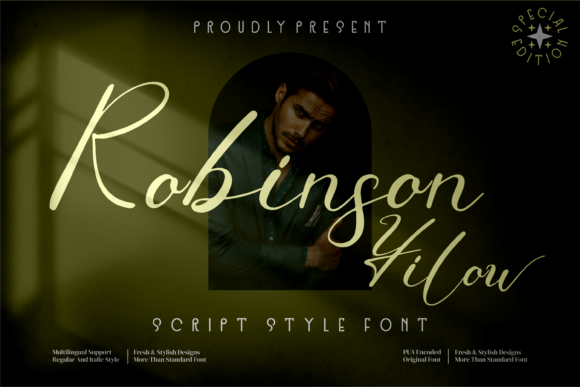 Robinson Yilow: A Sweet Handwritten Font for Romantic Editorial Touches
