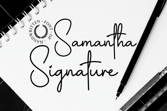 Samantha Signature: A Refined Script Font for Editorial Design