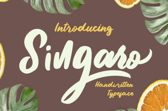 Singaro: A Sweet Handwritten Font for Crafters and Product Designers