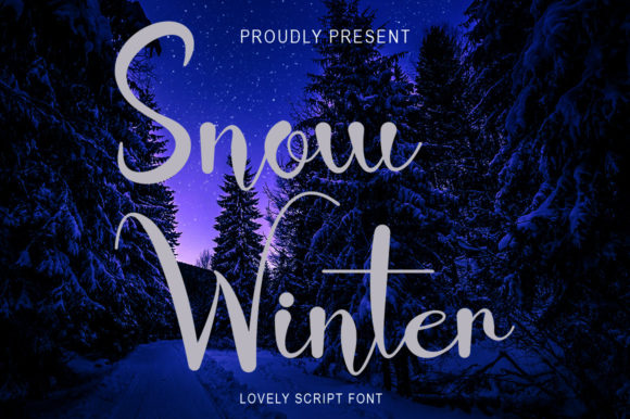 Snow Winter: A Handwritten Font for Editorial Elegance