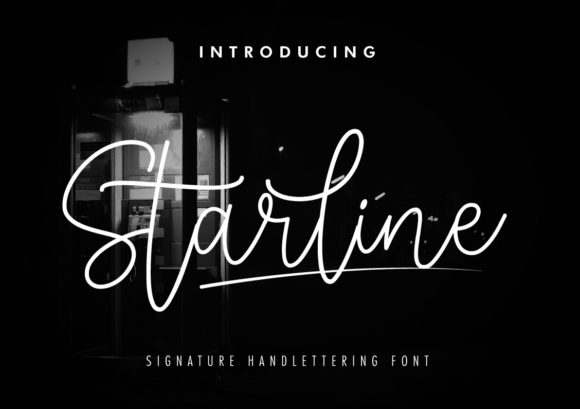 Starline Signature: Elevating Editorial Design with Graceful Script Typography