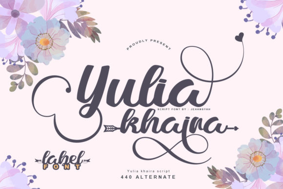 Yulia Khaira: A Charming Script Font for Editorial Design